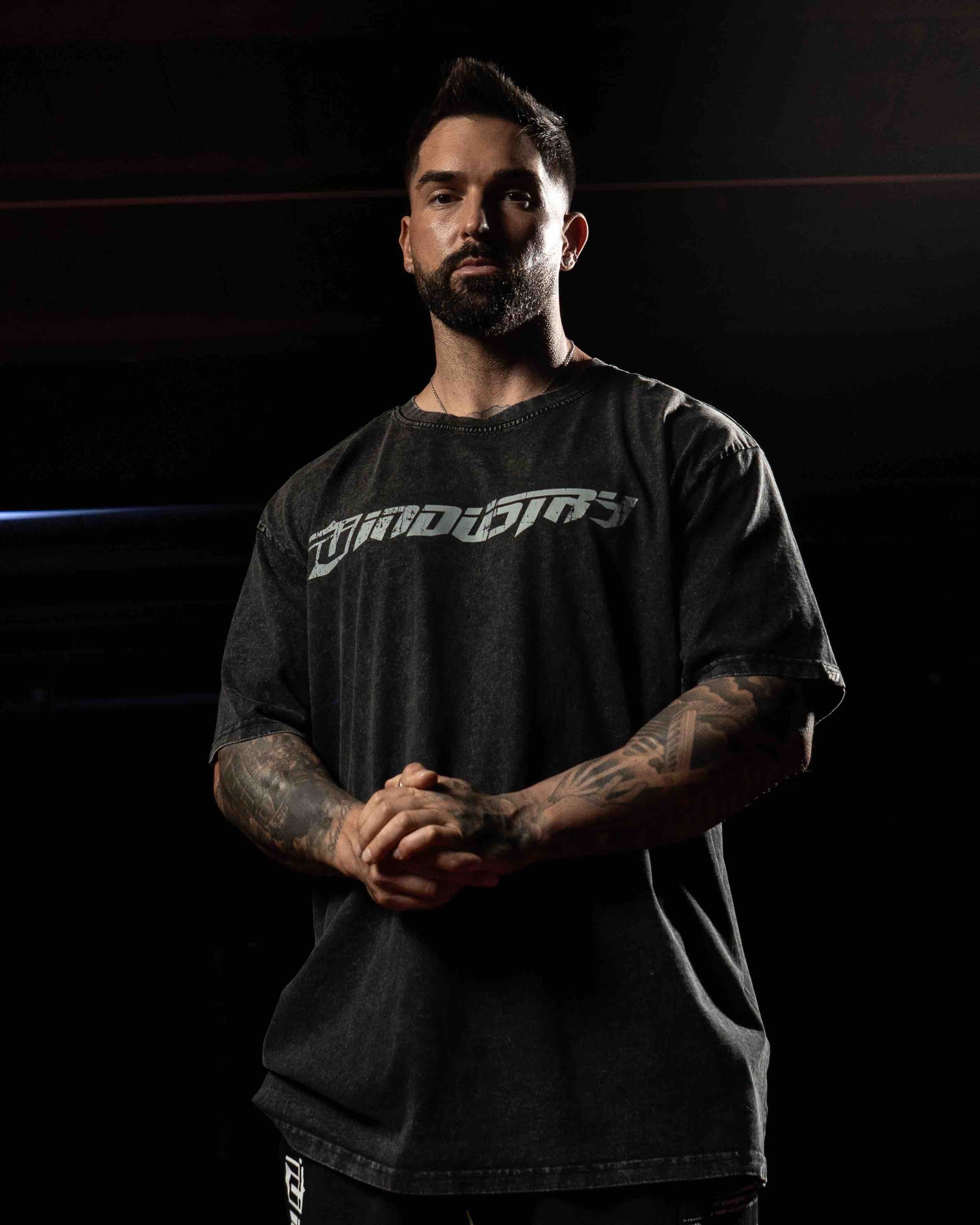 team industry acid wash mens oversize tee shirt