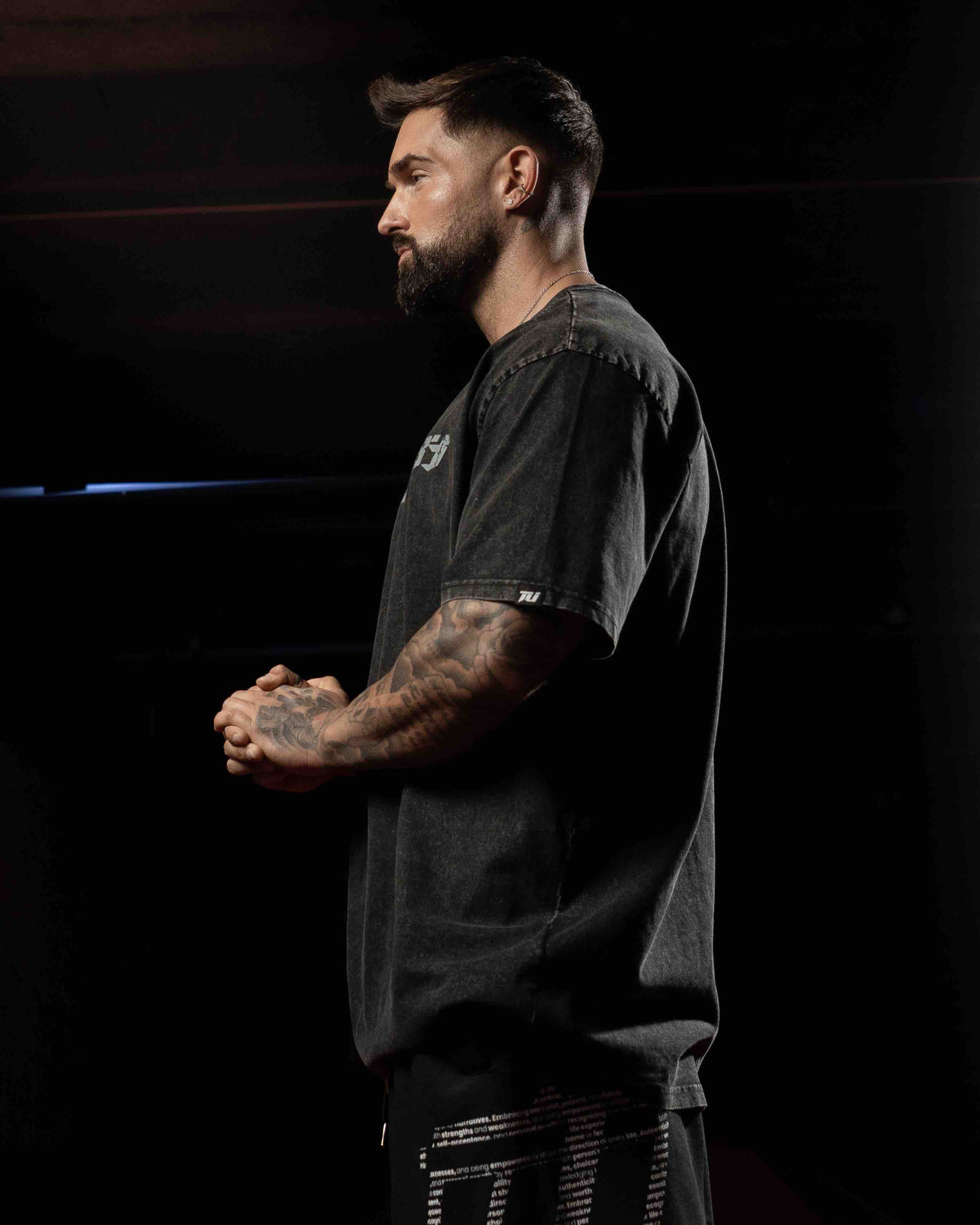 team industry acid wash mens oversize tee shirt