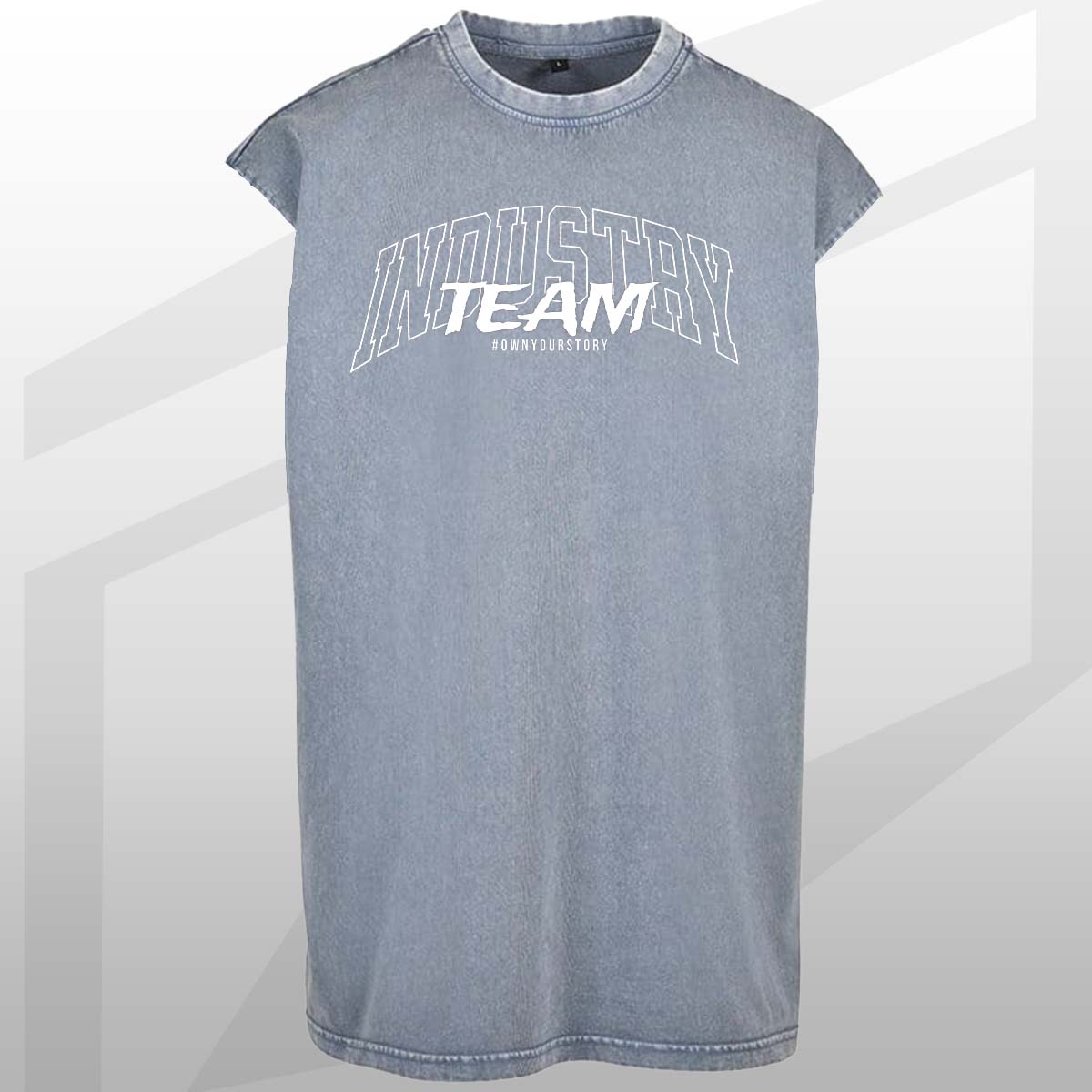 mens cotton sleeveless oversize tee