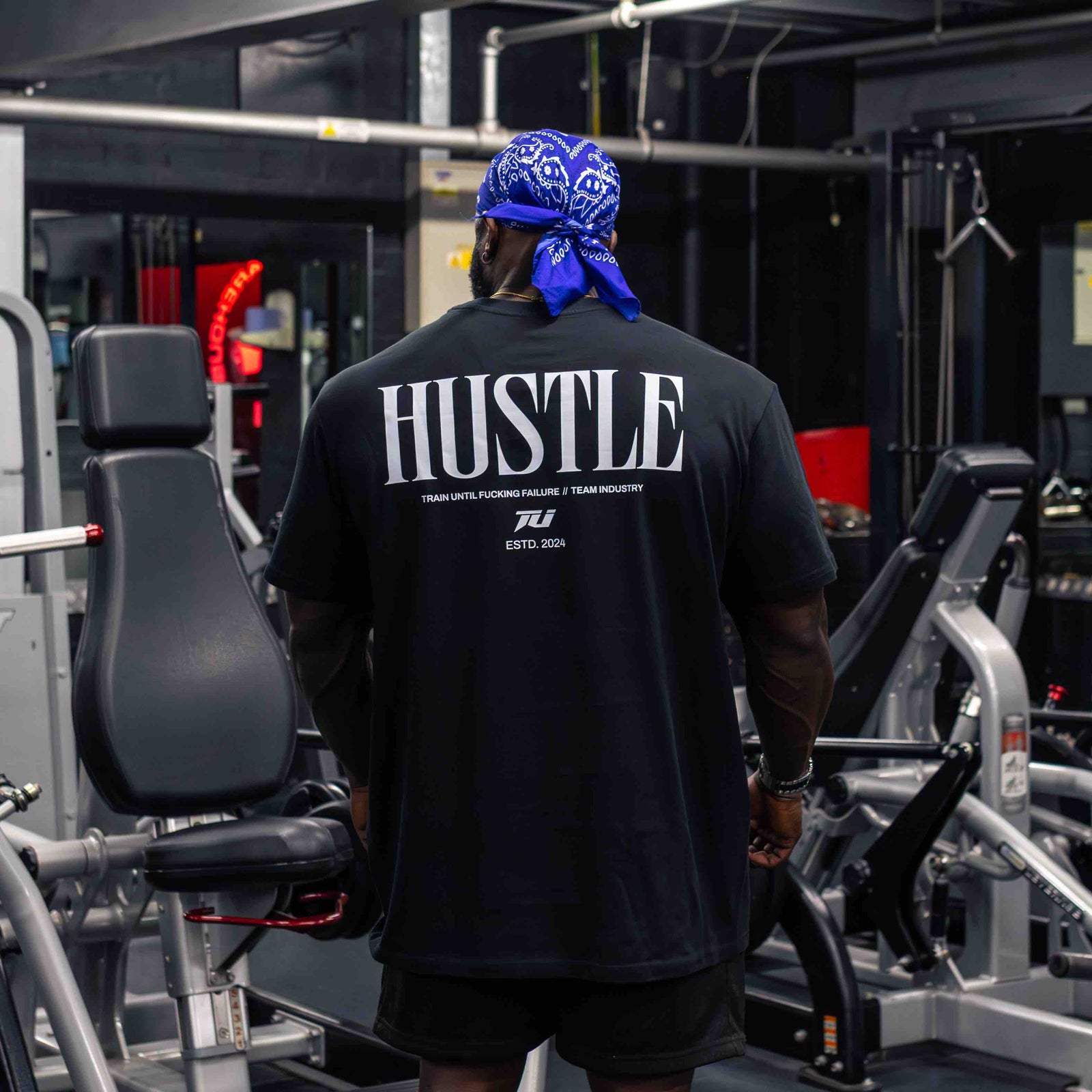 INDUSTRY T SHIRT TEE FOR FITNESS GYM WORKOUT BODYBUILDING