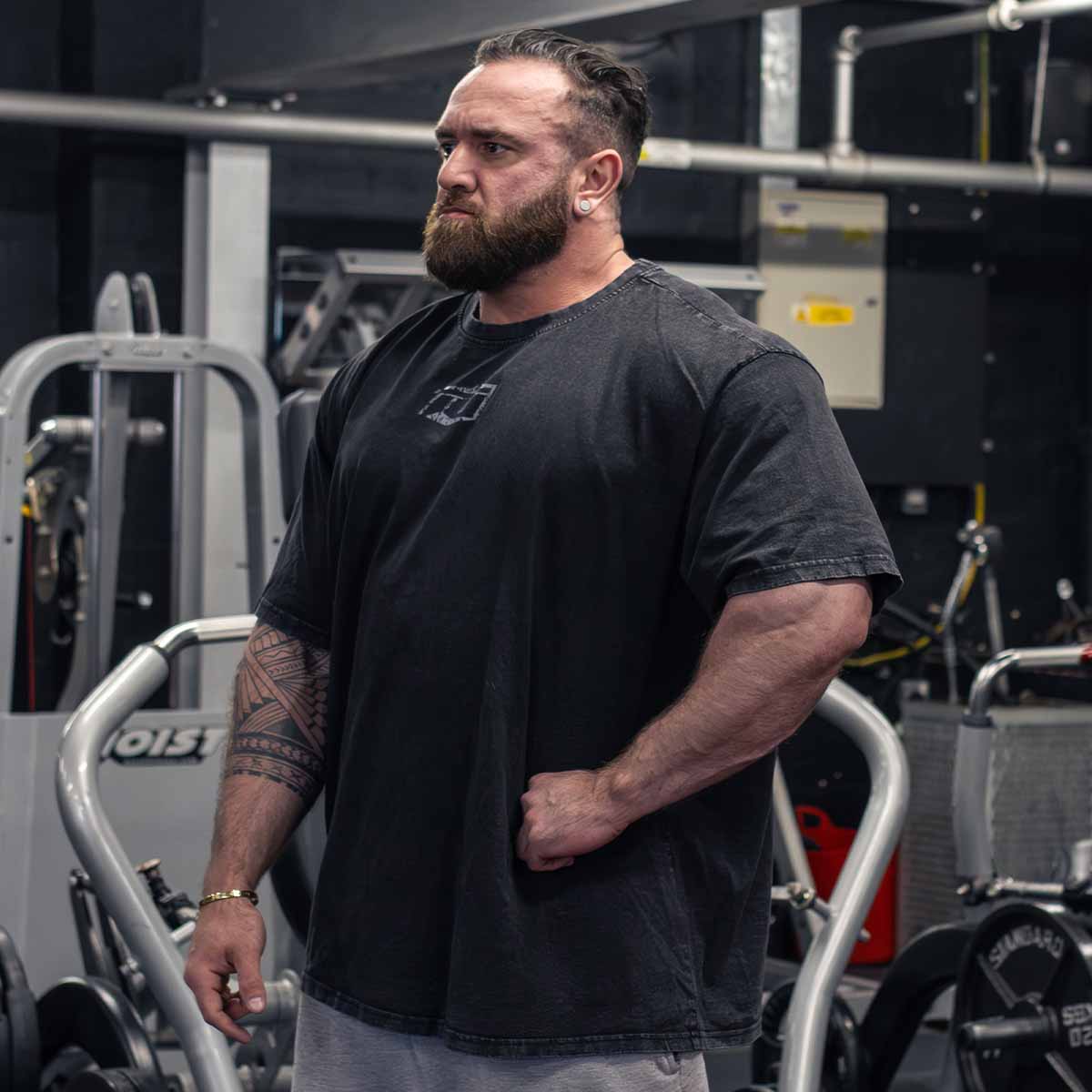 INDUSTRY T SHIRT TEE FOR FITNESS GYM WORKOUT BODYBUILDING