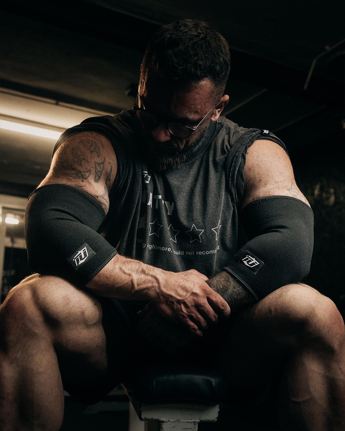 dual ply elbow sleeve for compression