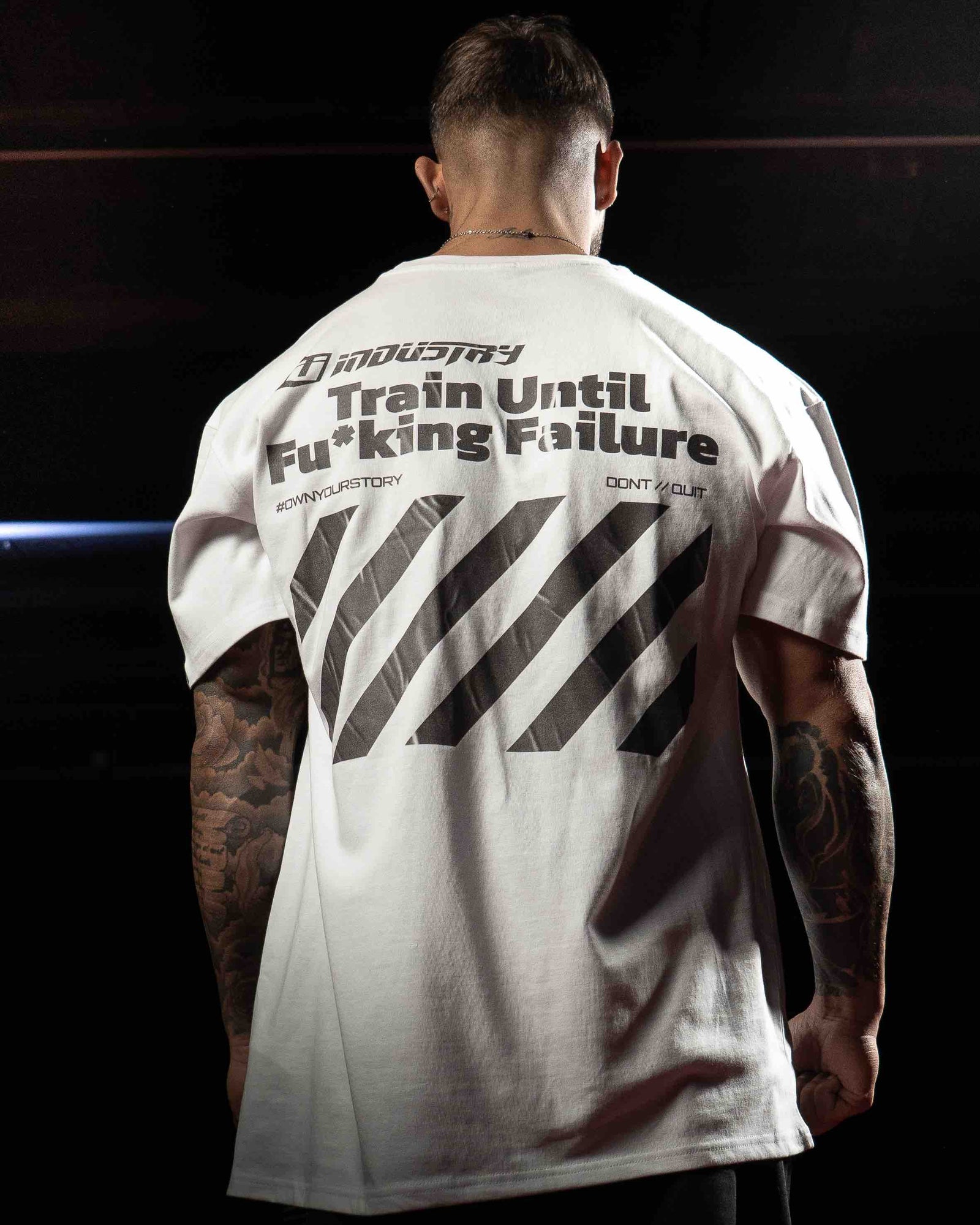 TEAM INDUSTRY FAILURE GYM FITNESS MENS TEE SHIRT FOR BODYBUILDING