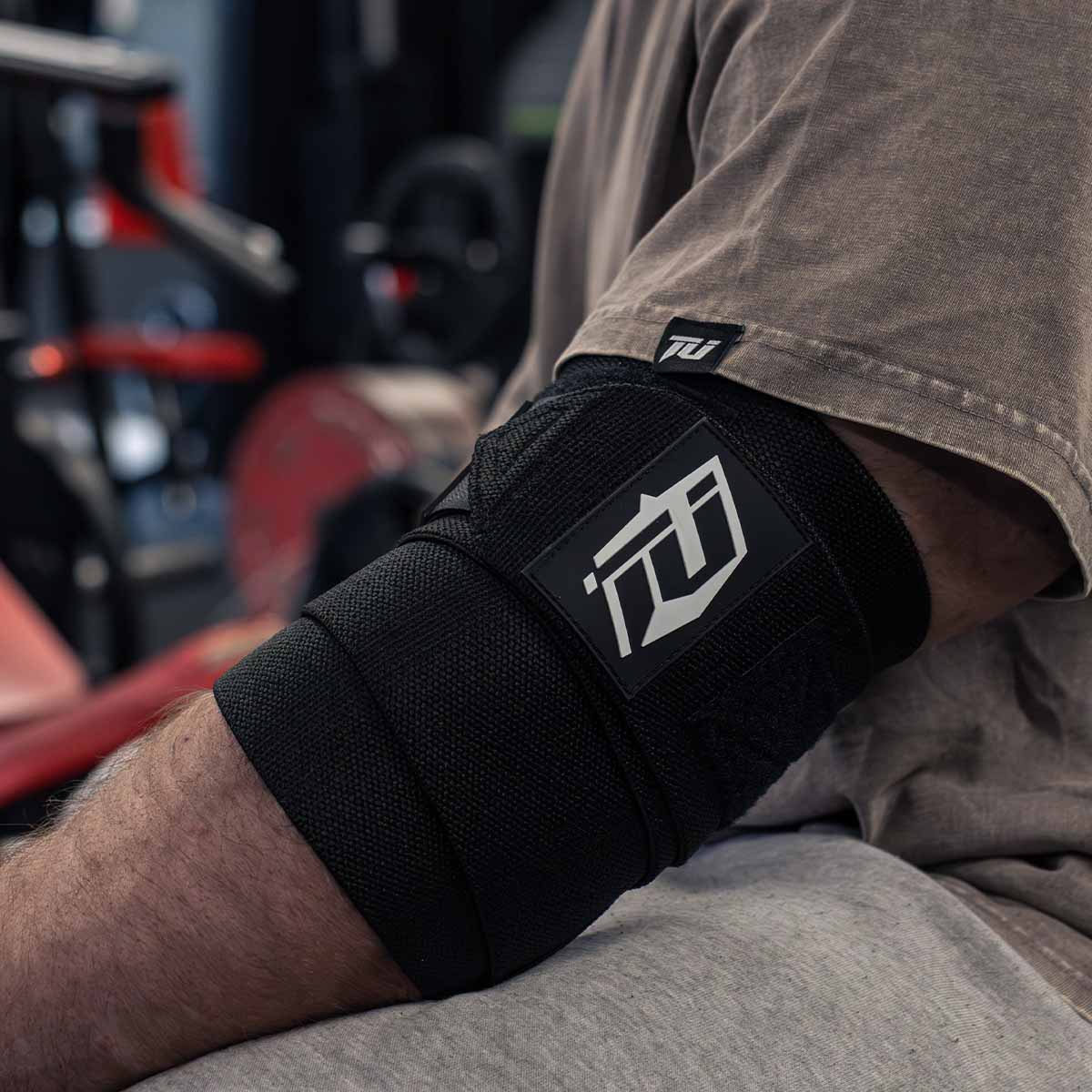 team industry elbow wraps for bench press and power lifting