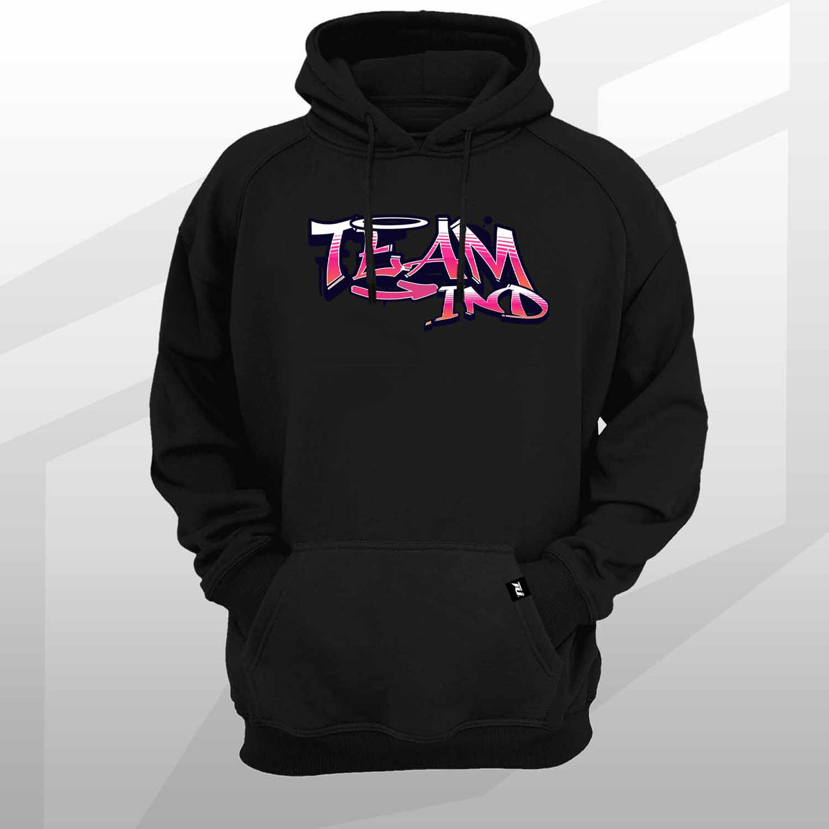 team industry graffiti hoodie fitness gym bodybuilding
