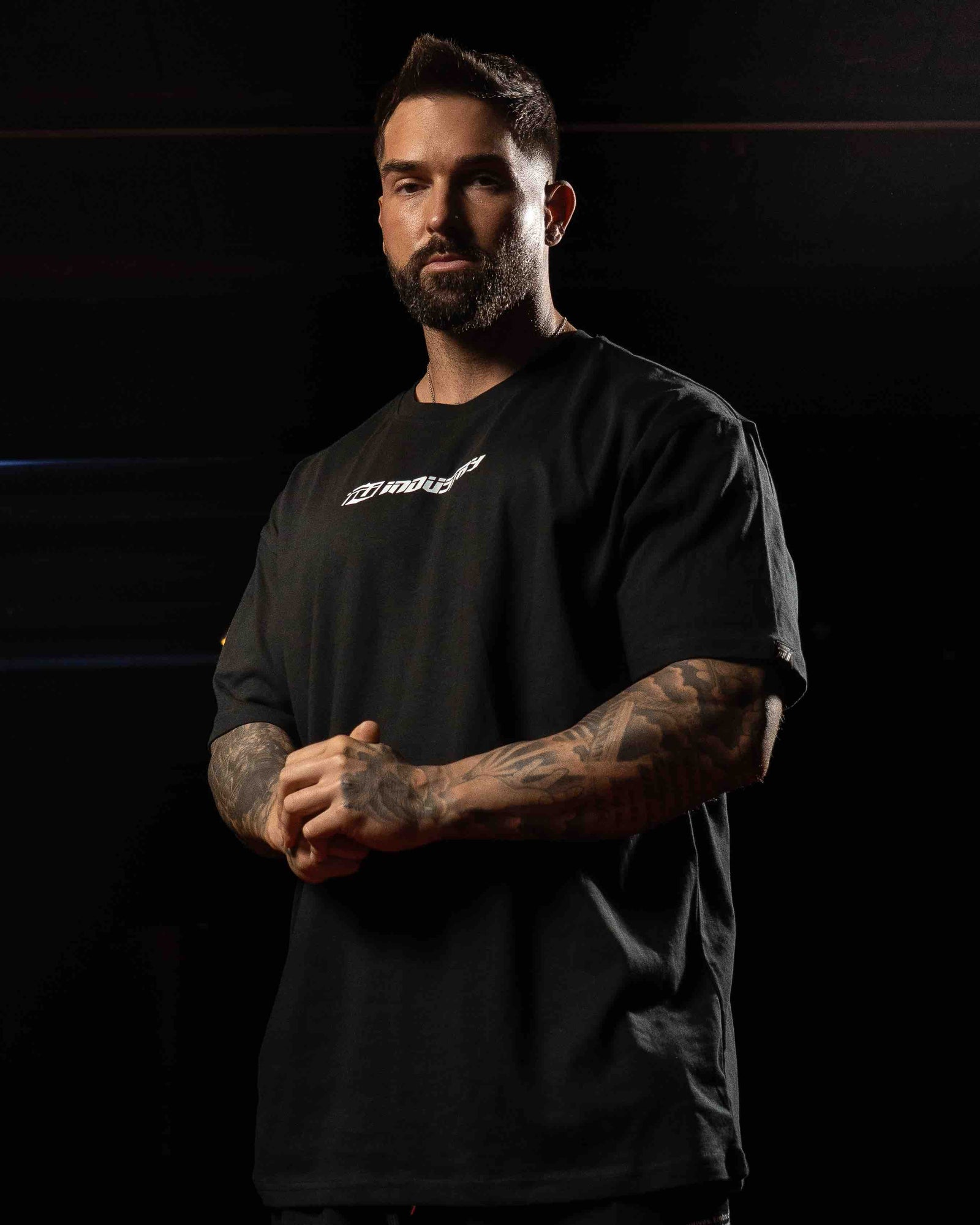 team industry oversize mens cotton fitness tee 