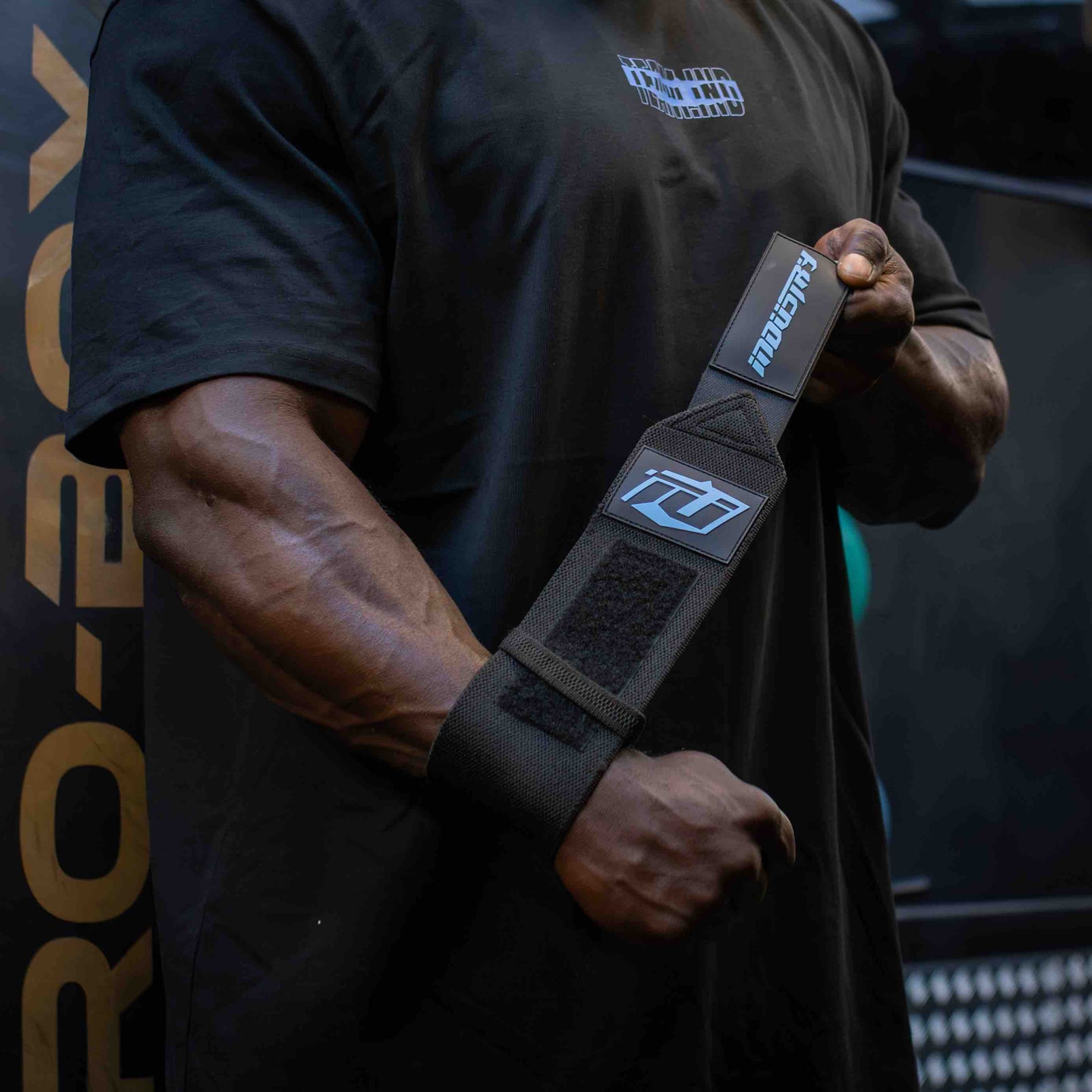 team industry wrist straps deadlifting bodybuilding