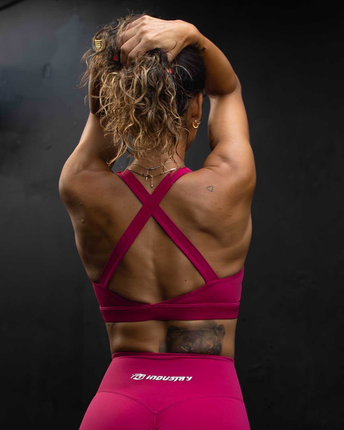 INDUSTRY WOMENS SCULPT SPORTS BRA GYM FITNESS